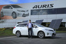 Anthony Davidson collects his Auris Hybrid Touring Sports