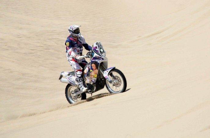 Foto: www.dakar.com;Francúz Hugo Payen sa už štvrtý rok objaví na Dakare vo farbách netradičného sponzora;