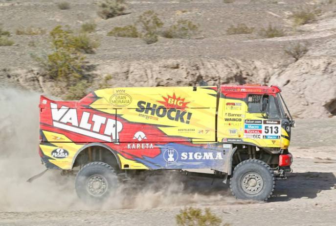 Foto: www.kmracing.cz;Vďaka KM Racing Teamu je dnes už neexistujúca značka LIAZ stále súčasťou legendárneho Dakaru. Tak ako pred štvrťstoročím, v dobe svojej najväčšej slávy;