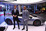 Jenson Button and Lewis Hamilton join Ron Dennis for the launch of Mclaren’s Retail Network