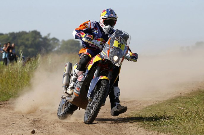 Brit Sam Sunderland vyhral s motocyklom KTM &uacute;vodn&uacute; etapu;www.dakar.com