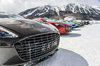 Aston Martin ice drive event